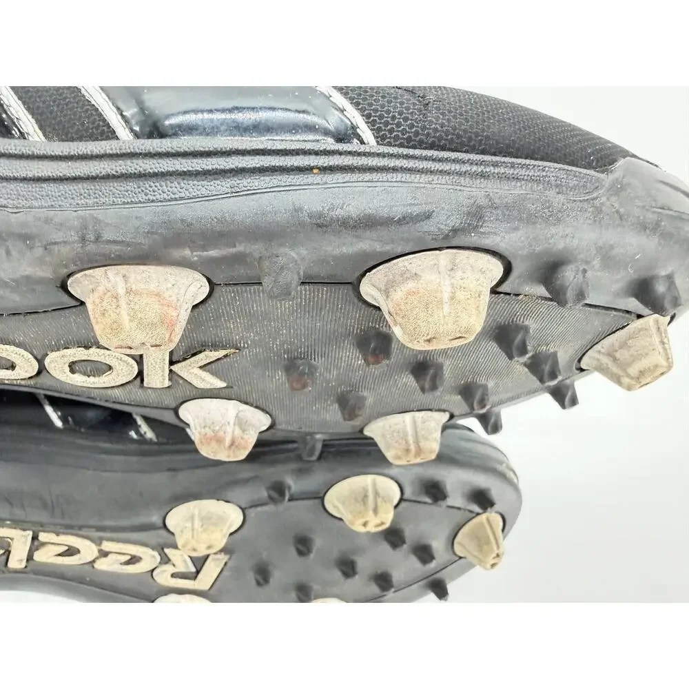 Reebok NFL RB 603 Men’s Size 13 Black Mid Top Football Cleats